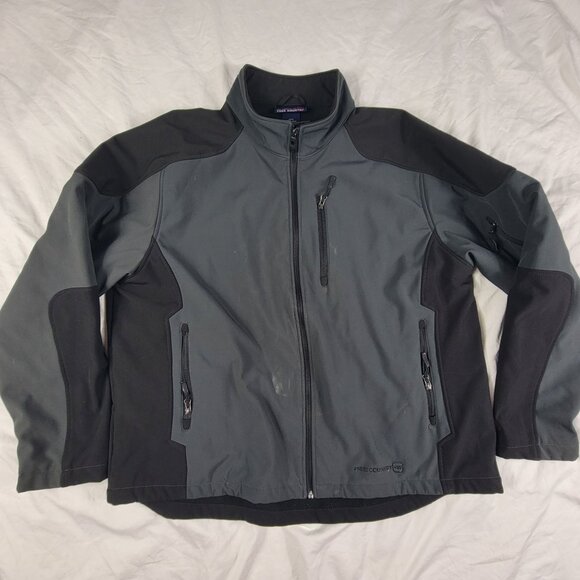 Free Country Mens 3XL Black Gray Full Zip Jacket Winter Warm Casual Outdoors - Picture 1 of 13